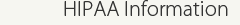 HIPAA Information