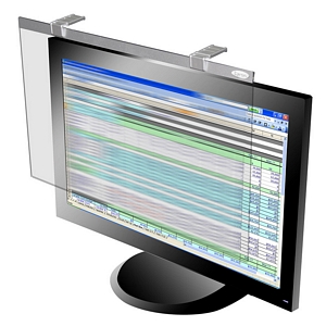 SVL24W Anti-Glare Measured Diagonally – 16:10 Aspect Ratio Anti-Blue Light Kantek Secure-View Blackout Privacy Filter for 24-Inch Widescreen Monitors 