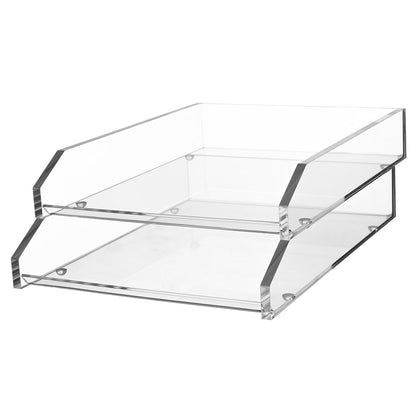Kantek AD15 Acrylic Double Letter Tray