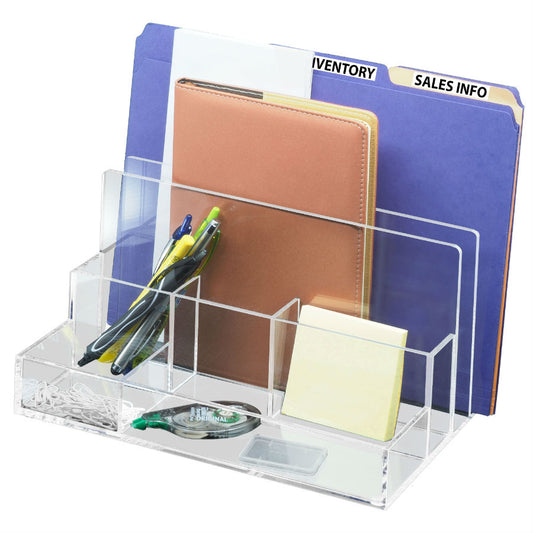 Kantek AD245 Acrylic File Sorter/ Desk Organizer