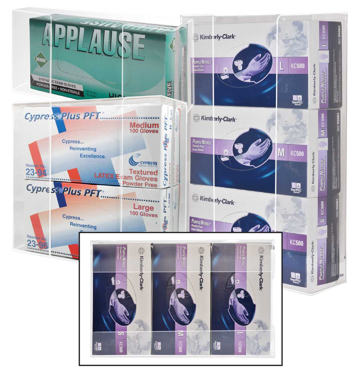 Acrylic Single Box Glove Dispenser