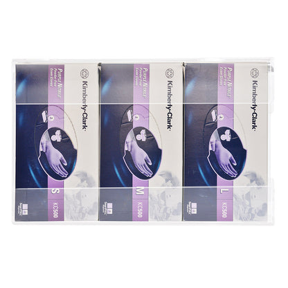 Kantek AH130 Acrylic Triple Glove Dispenser