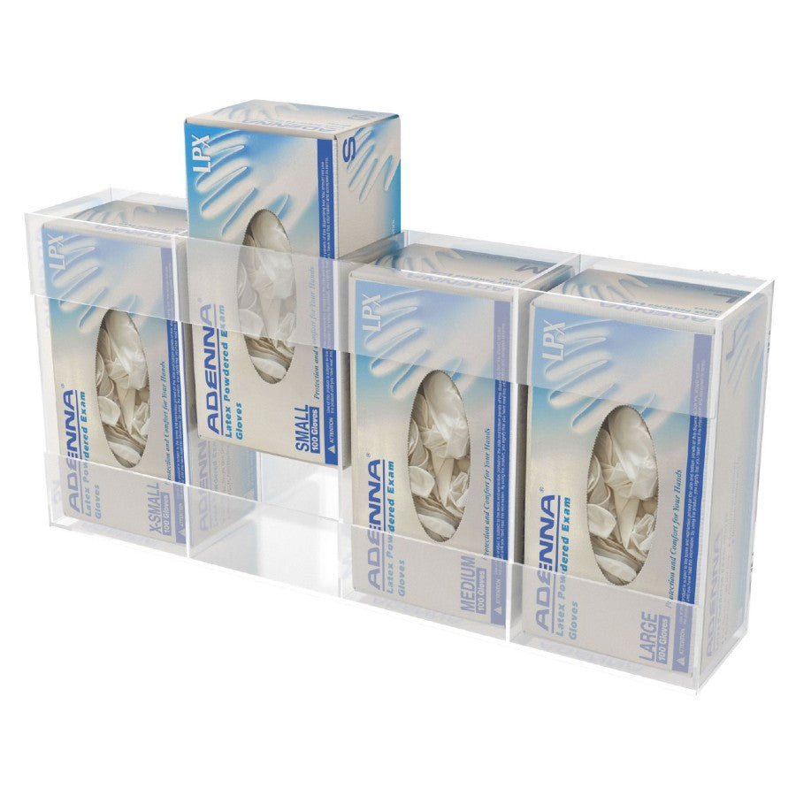 Kantek AH145 Acrylic Quad Glove Dispenser Easy-Box-Swap **NEW**