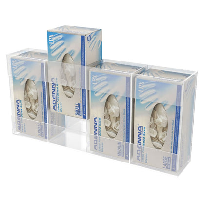 Kantek AH145 Acrylic Quad Glove Dispenser Easy-Box-Swap **NEW**