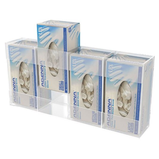 Kantek AH145 Acrylic Quad Glove Dispenser Easy-Box-Swap **NEW**