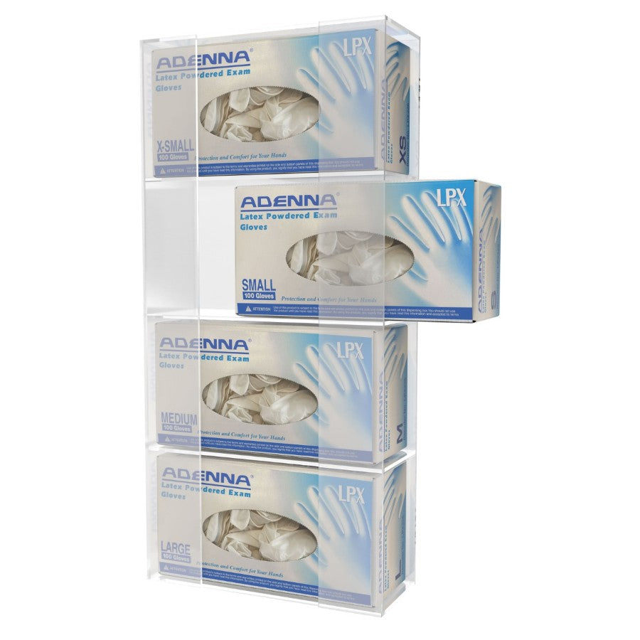 Kantek AH145 Acrylic Quad Glove Dispenser Easy-Box-Swap **NEW**
