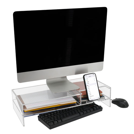 Acrylic Monitor Stand / Desk Organizer