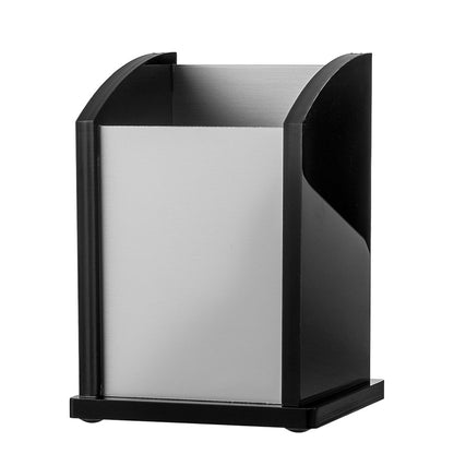 Kantek BA320 Black Acrylic & Aluminum Pen Cup