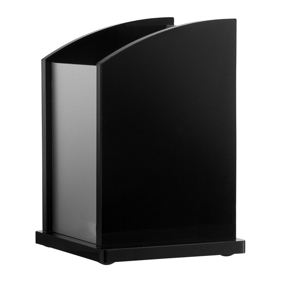 Kantek BA320 Black Acrylic & Aluminum Pen Cup
