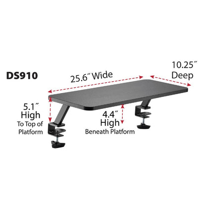 Kantek DS910 Desktop Clamp Shelf