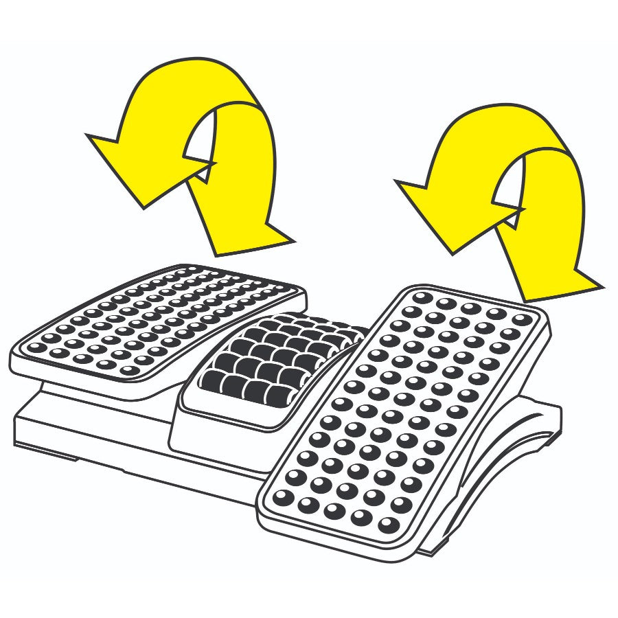 Kantek FR785 Exerciser Footrest with Massaging Rollers