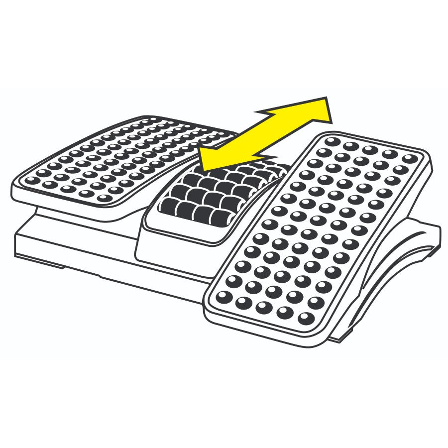 Kantek FR785 Exerciser Footrest with Massaging Rollers