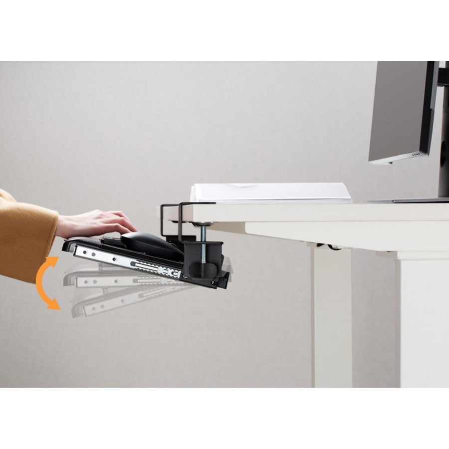 Kantek KT175 Desk Clamp 5 Position Tilting Keyboard Tray