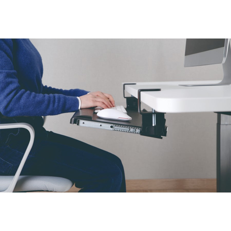 Kantek KT175 Desk Clamp 5 Position Tilting Keyboard Tray