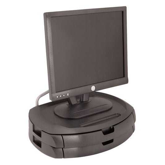 Kantek MS200B Two Drawer Monitor Stand