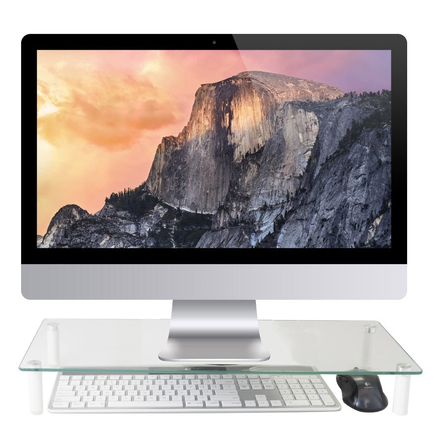 Kantek MS370 Glass Top Monitor Riser