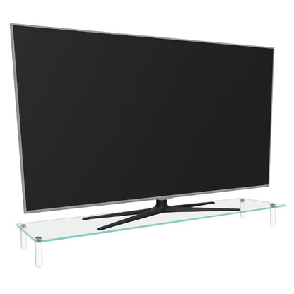 Kantek MS380 Extra Wide Glass Top Monitor Riser