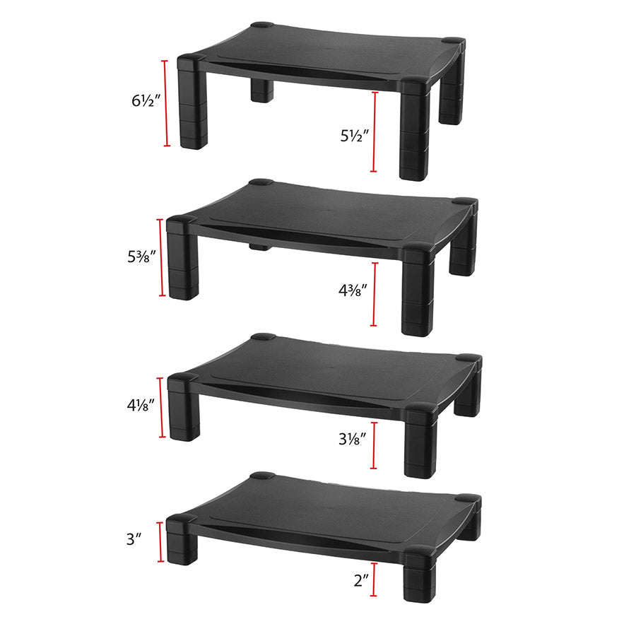 Kantek MS400 Adjustable Monitor Stand - Single Level