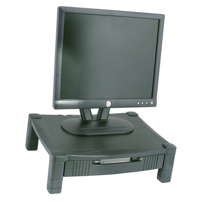 Kantek MS420 Adjustable Monitor Stand - Single Level with Drawer