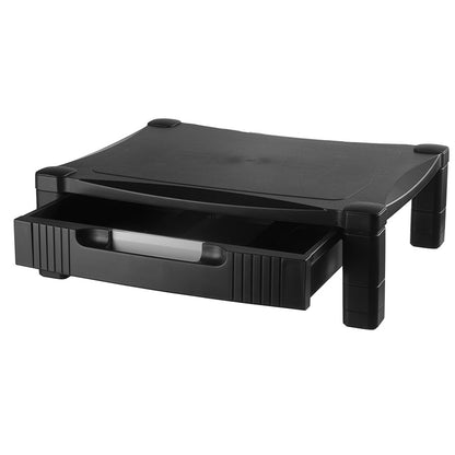 Kantek MS420 Adjustable Monitor Stand - Single Level with Drawer