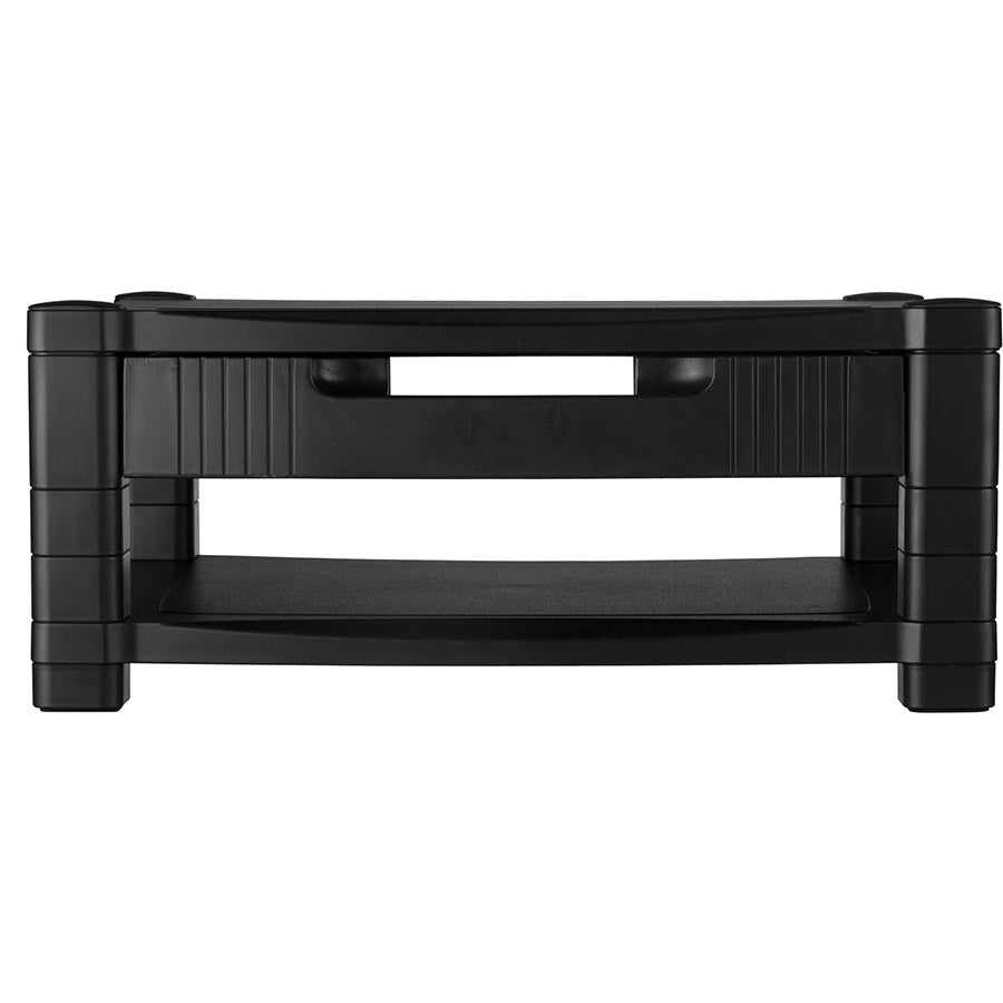 Kantek MS480 Adustable Monitor Stand - Two Tier with Drawer