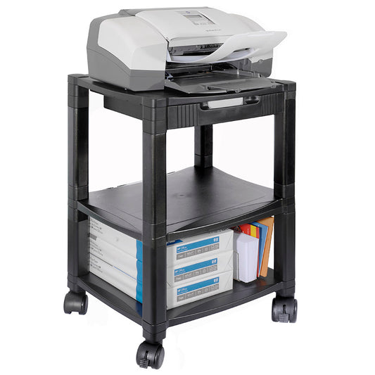 Kantek PS540 Mobile Printer / Fax Stand 3-Shelf Model