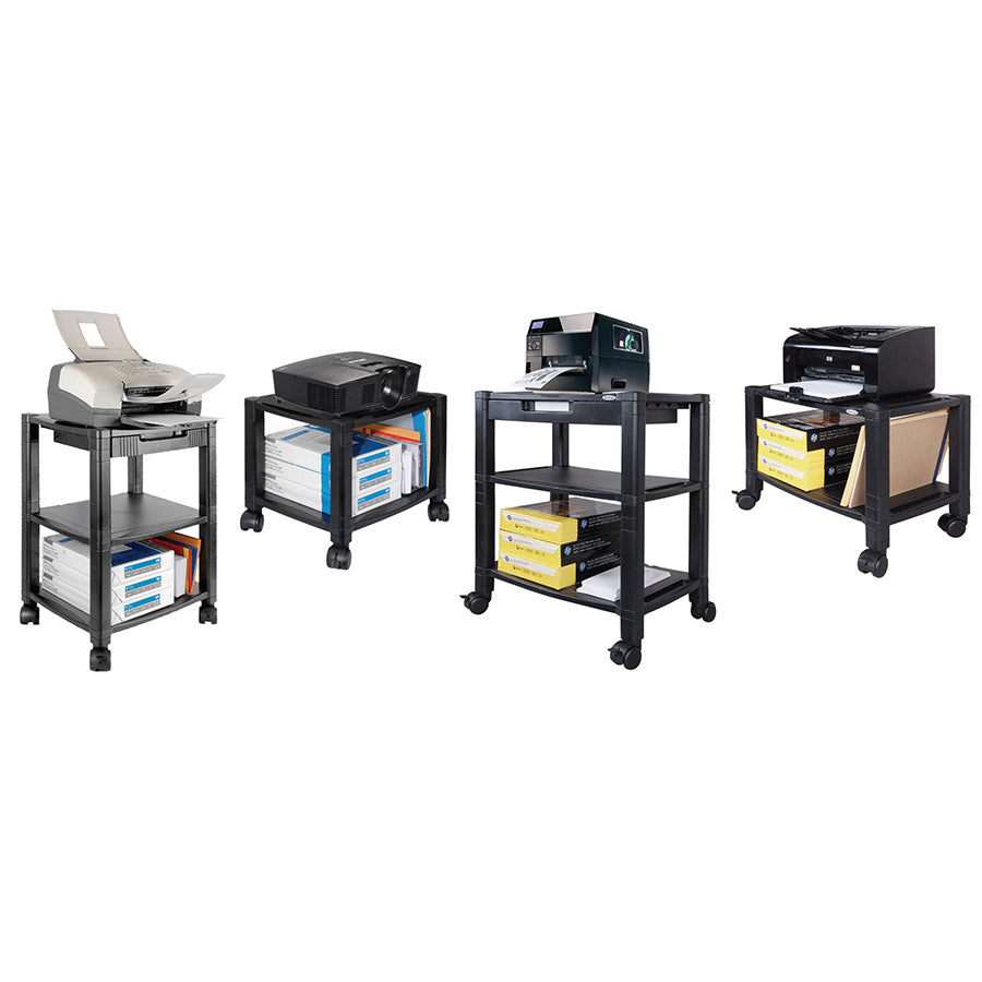 Kantek PS540 Mobile Printer / Fax Stand 3-Shelf Model