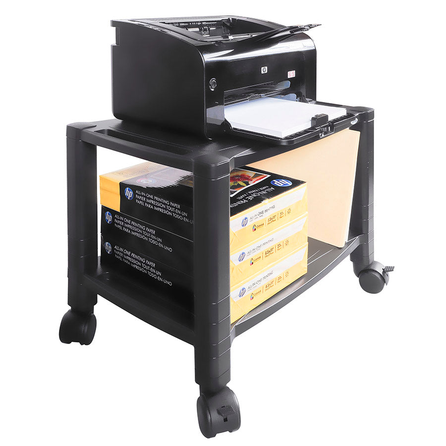 Kantek PS610 Extra Wide Mobile Printer / Fax Stand 2-Shelf Model