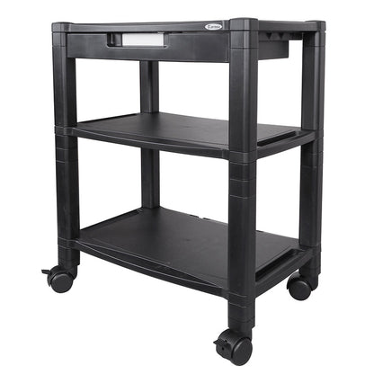 Kantek PS640 Extra Wide Mobile Printer / Fax Stand 3-Shelf Model