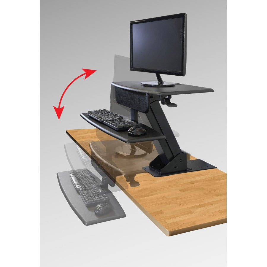 Kantek STS800W Desk Mounted Sit to Stand