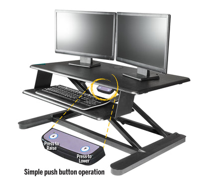 Kantek STS965 Electric Sit to Stand Workstation