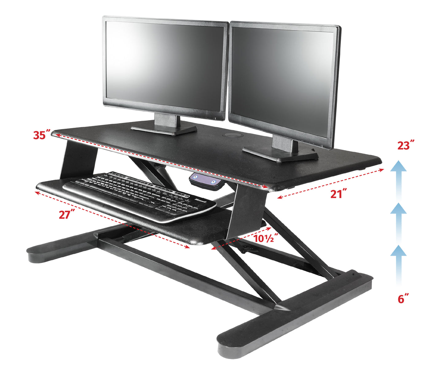 Kantek STS965 Electric Sit to Stand Workstation