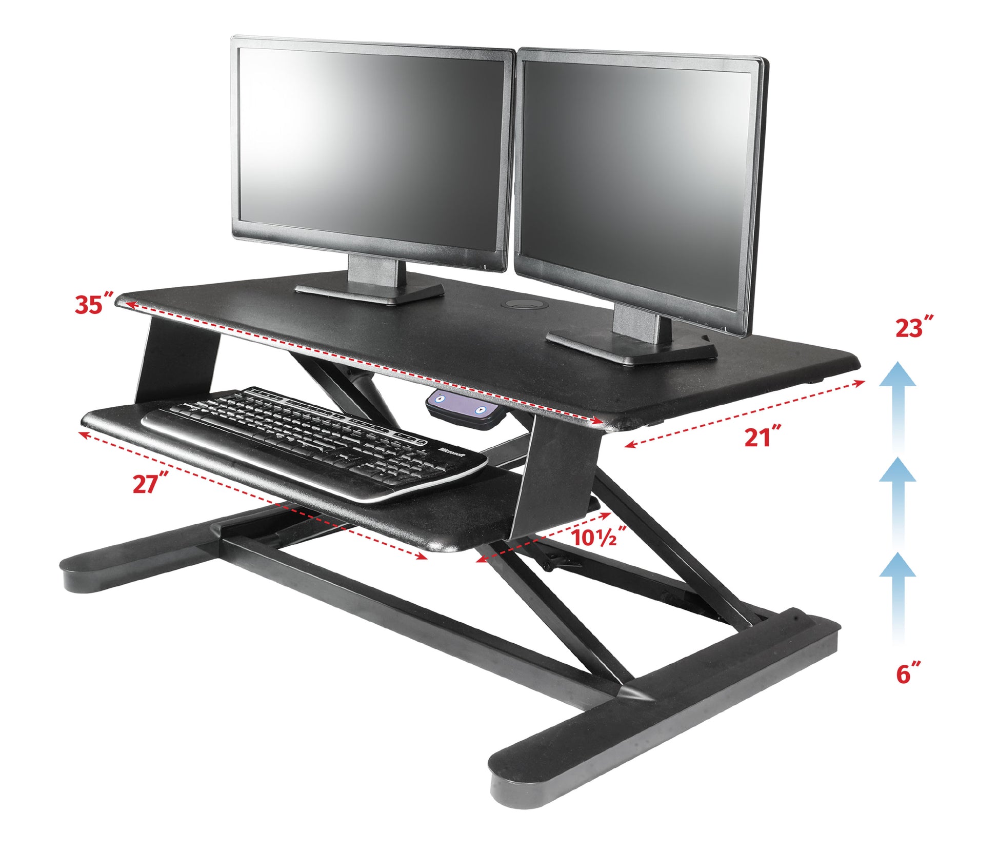 Kantek STS965 Electric Sit to Stand Workstation