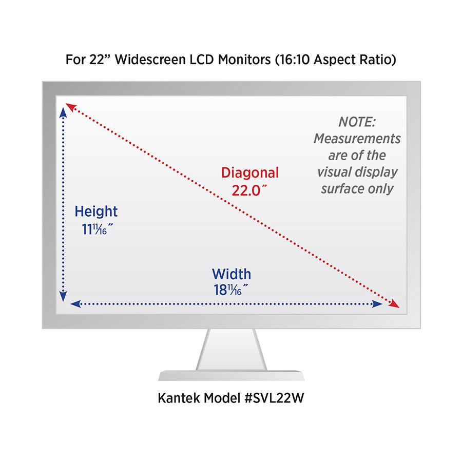 Kantek SVL22W Secure View Blackout Privacy