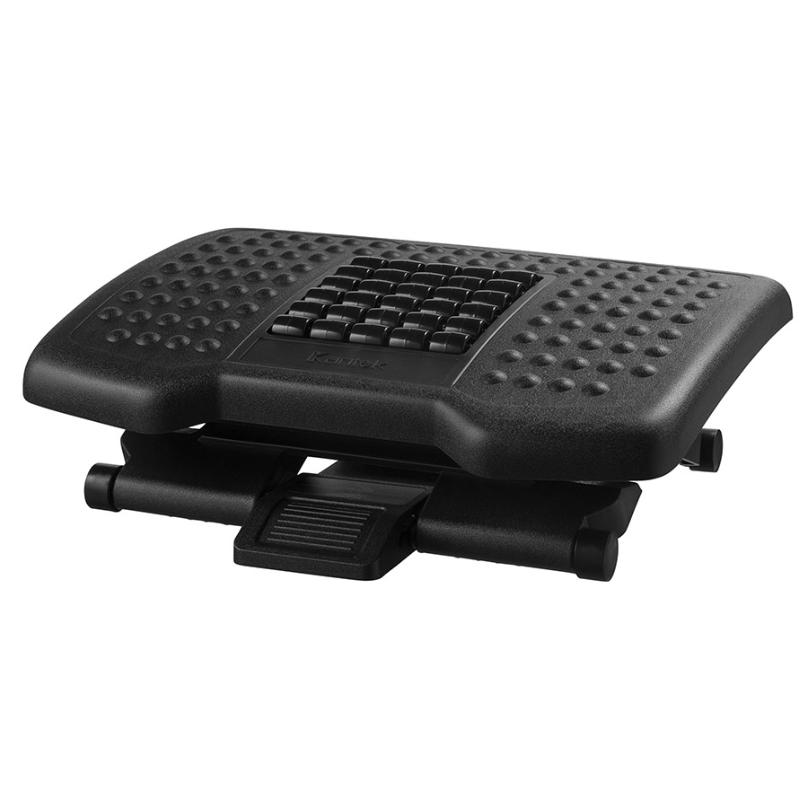 Premium Height Adjustable Footrest with Rollers : Kantek Inc.